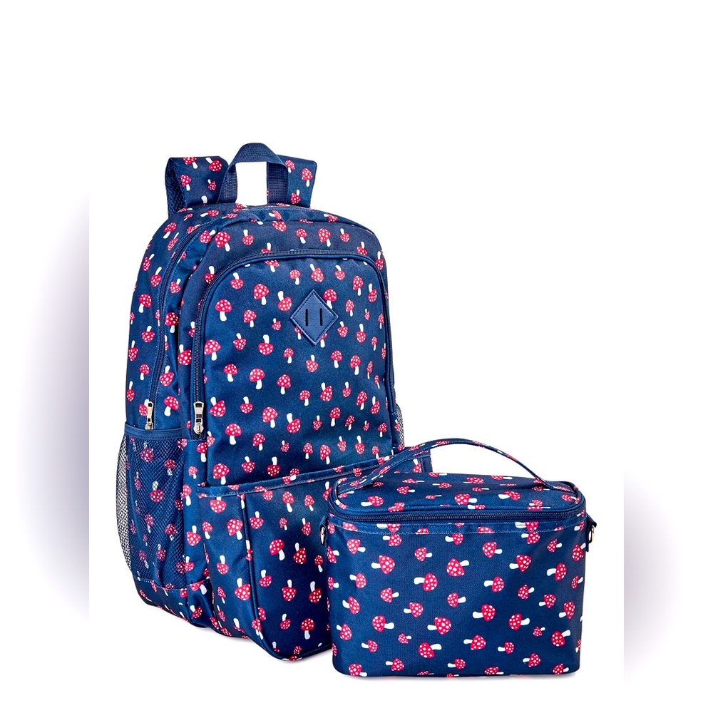 🍄 MUSHROOM BOOK BAG & LUNCH BAG SET 🍄